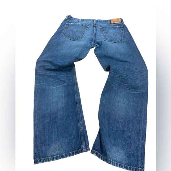 Levi's 514 Jeans Mens Size 38 X 32 Blue Straight Leg Fit Medium Wash Denim - Picture 2 of 14